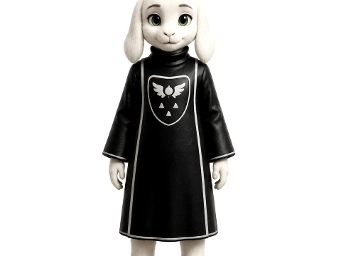 Asriel Dreemurr - Undertale Figurine 3D Model