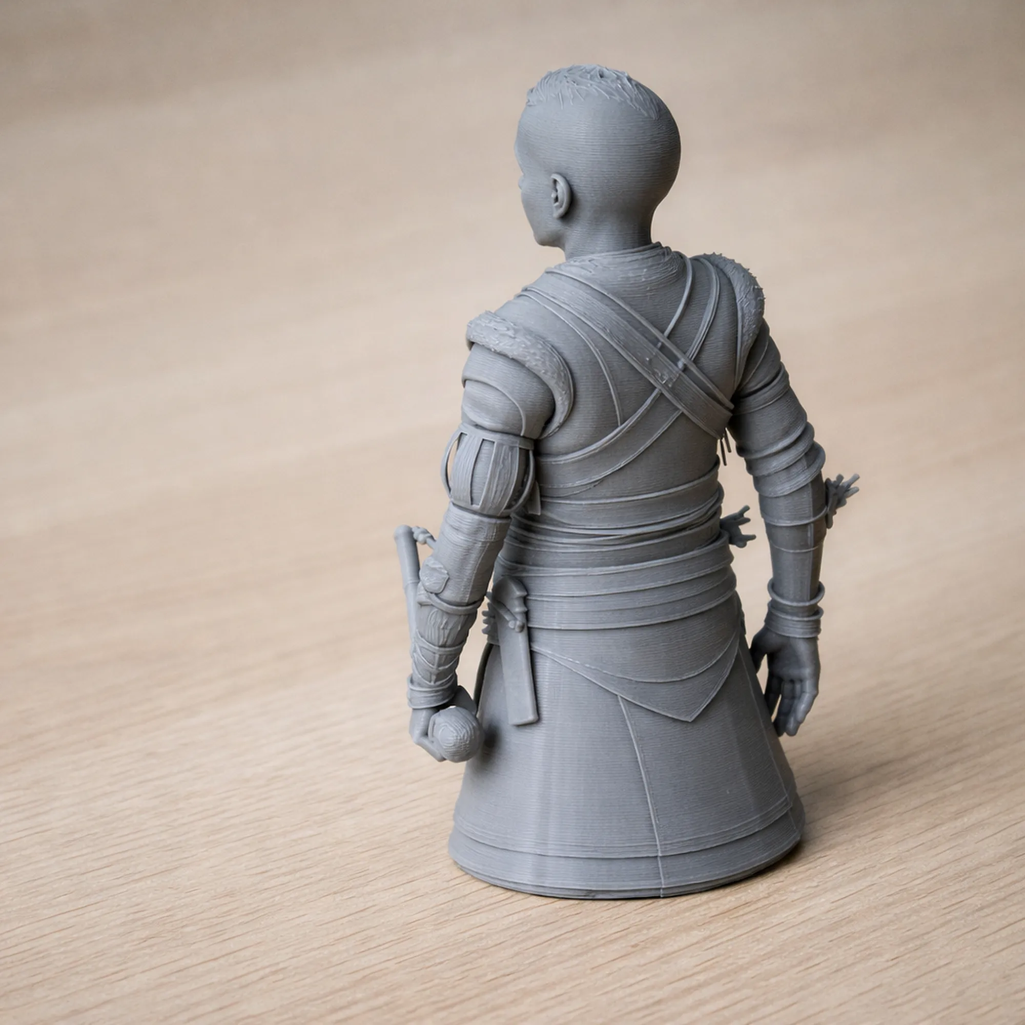 Atreus God of War Figurine 3D Model .c4d .max .obj .3ds .fbx .stl .blend 