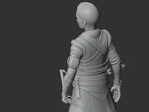 Atreus God of War Figurine 3D Model