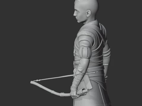 Atreus God of War Figurine 3D Model