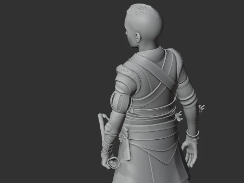 Atreus God of War Figurine 3D Model