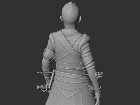 Atreus God of War Figurine 3D Model