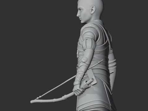 Atreus God of War Figurine 3D Model