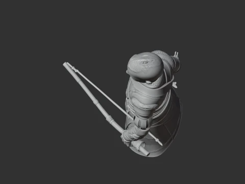 Atreus God of War Figurine 3D Model
