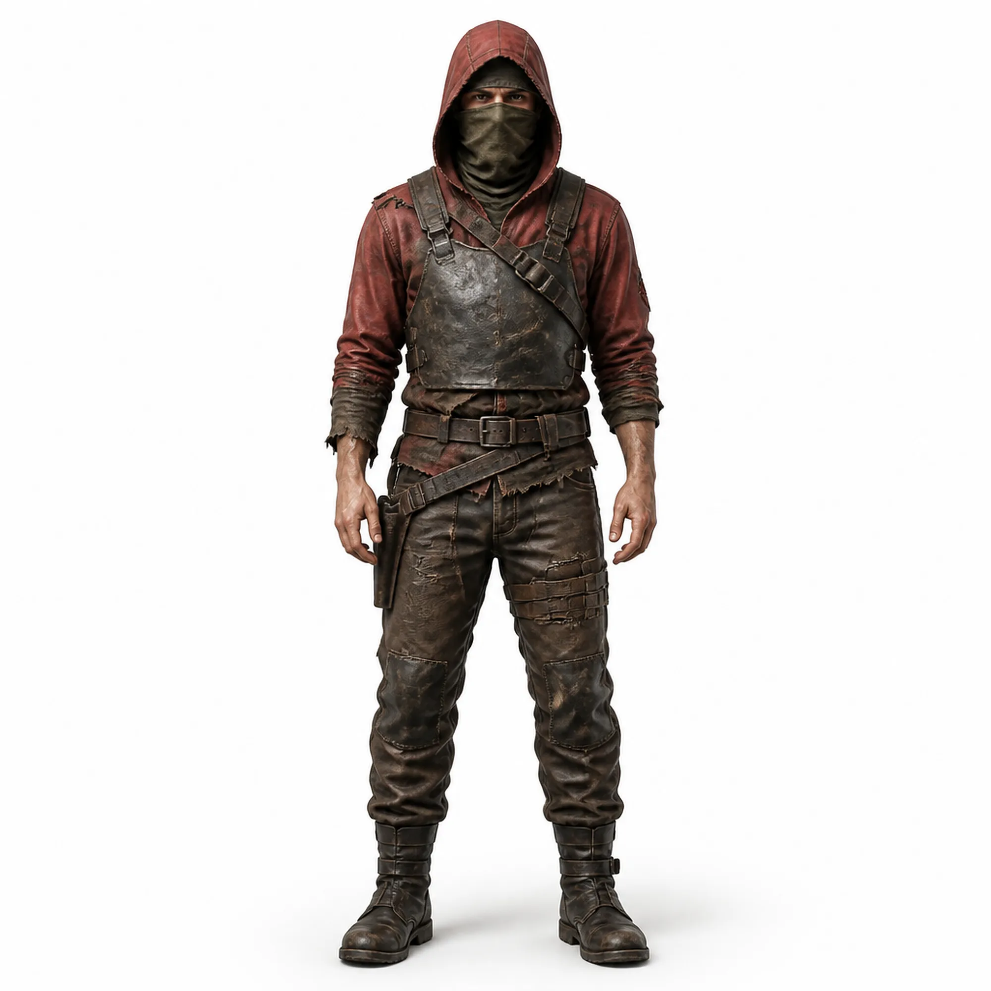 Bandit - Rust Figurine 3D Model .c4d .max .obj .3ds .fbx .stl .blend 