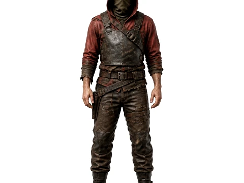 Bandit - Rust Figurine 3D Model