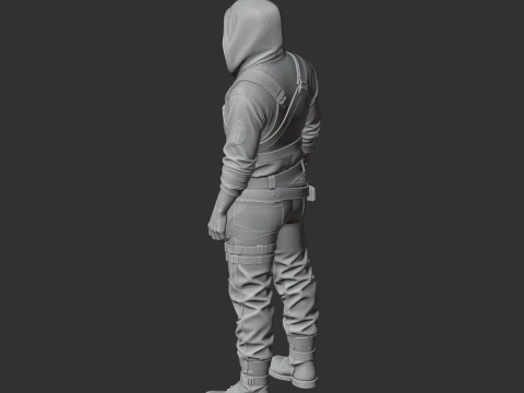 Bandit - Rust Figurine 3D Model