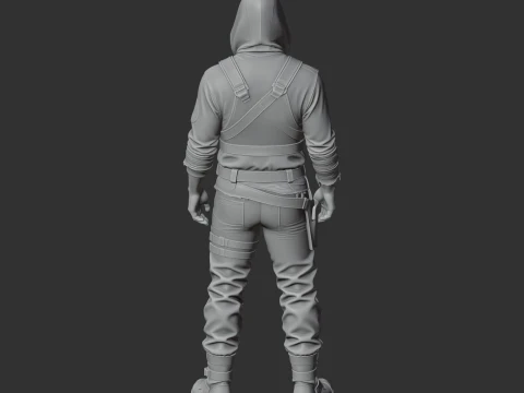 Bandit - Rust Figurine 3D Model