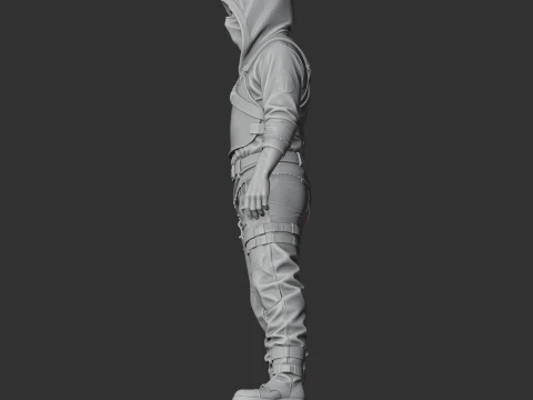 Bandit - Rust Figurine 3D Model