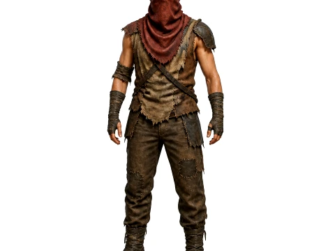 Bandit Camp - Rust Figurine 3D Model