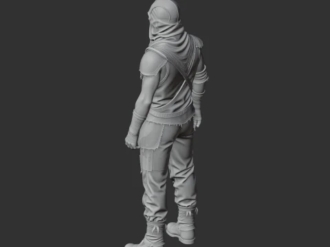Bandit Camp - Rust Figurine 3D Model