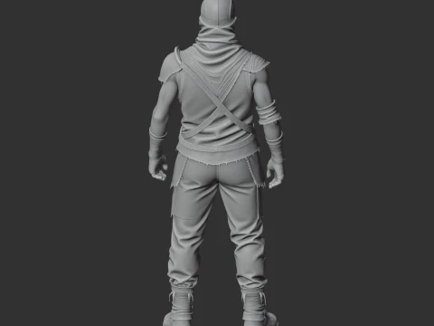 Bandit Camp - Rust Figurine 3D Model