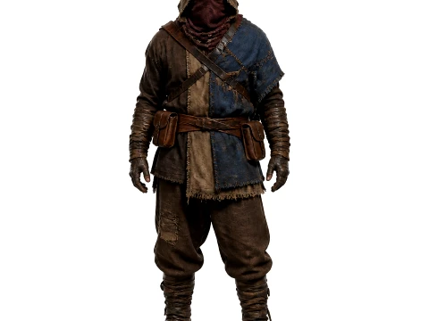 Bandit Camp Vendor - Rust Figurine Model 3D