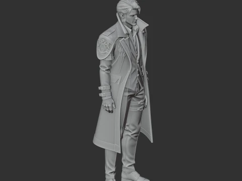 Bastian - Lost Ark Figurine 3D Model