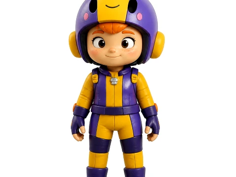 Bea - Brawl Stars Figurine 3D Model