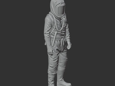 Bear - Rust Figurine 3D Model