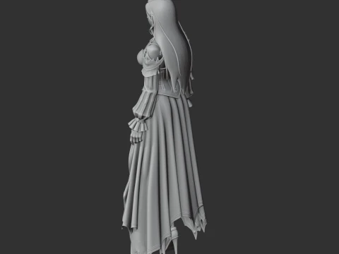 Beatrice - Lost Ark Figurine 3D Model