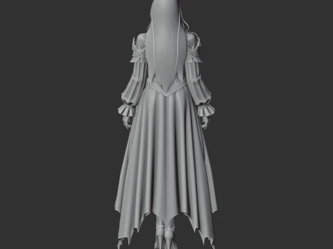 Beatrice - Lost Ark Figurine 3D Model