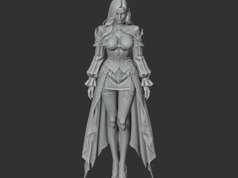 Beatrice - Lost Ark Figurine 3D Model