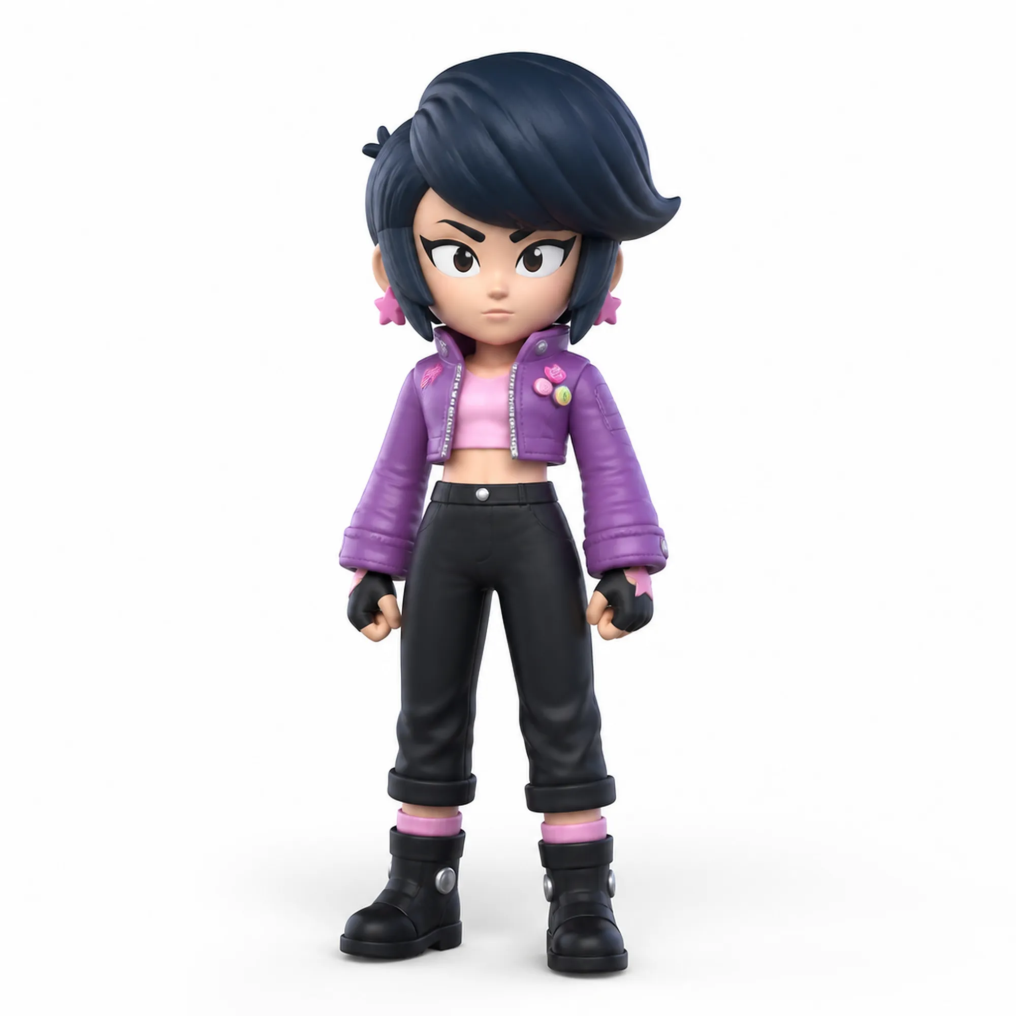 Bibi - Brawl Stars Figurine 3D Model .c4d .max .obj .3ds .fbx .stl .blend