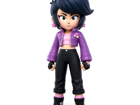 Bibi - Brawl Stars Figurine 3D Model