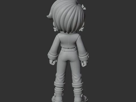 Bibi - Brawl Stars Figurine 3D Model