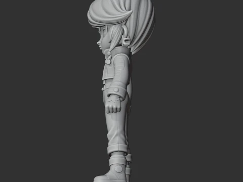 Bibi - Brawl Stars Figurine 3D Model