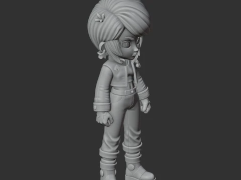 Bibi - Brawl Stars Figurine 3D Model