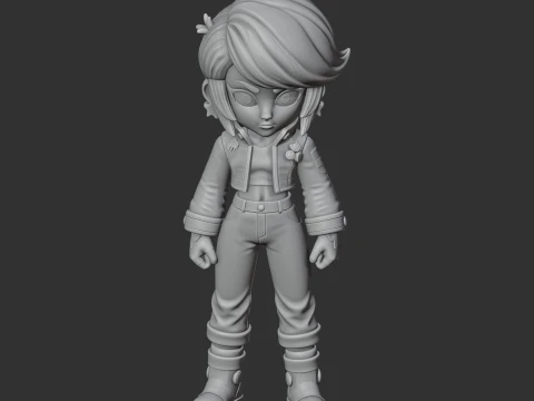 Bibi - Brawl Stars Figurine 3D Model