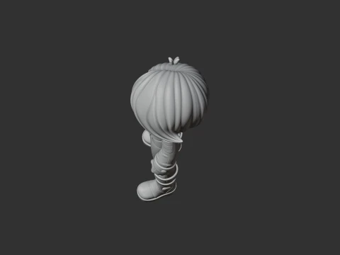 Bibi - Brawl Stars Figurine 3D Model