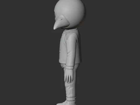 Bird - Night in the Woods Figurine 3D Model