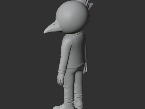 Bird - Night in the Woods Figurine 3D Model