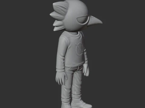 Bird - Night in the Woods Figurine 3D Model
