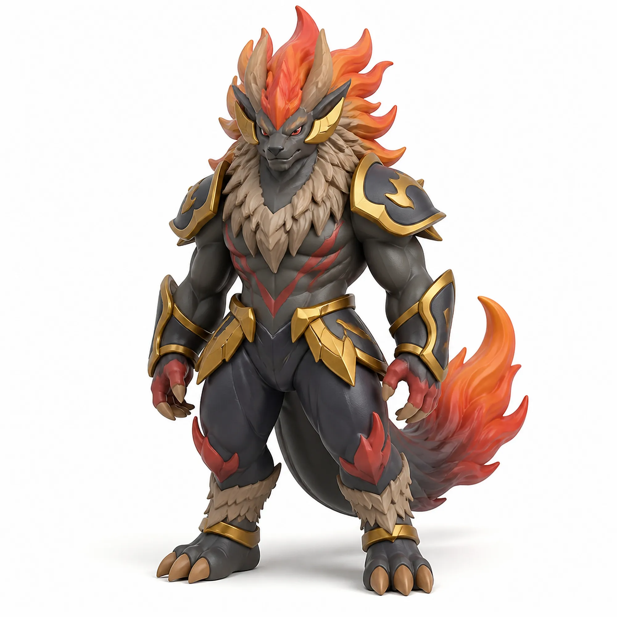 Blazamut - Palworld Figurine 3D Model .c4d .max .obj .3ds .fbx .stl .blend 