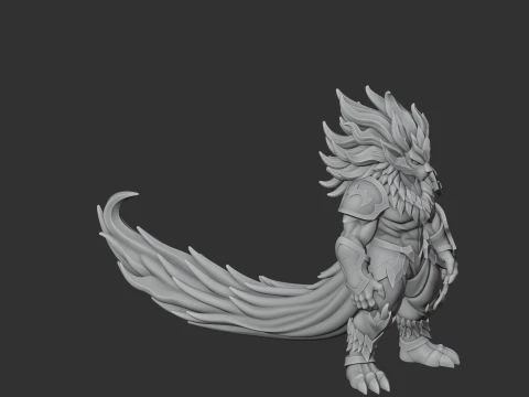 Blazamut - Palworld Figurine 3D Model