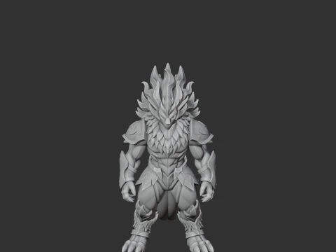 Blazamut - Palworld Figurine 3D Model