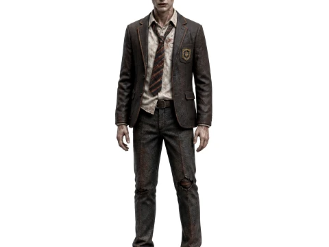 Brownstone High School - Phasmophobia Figurine 3D Модель