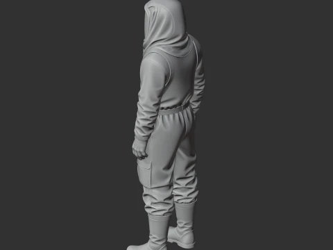 Building Plan - Rust Figurine 3D Model