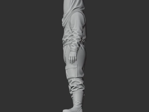 Building Plan - Rust Figurine 3D Model