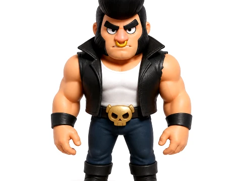 Bull - Brawl Stars Figurine 3D Model