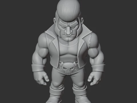 Bull - Brawl Stars Figurine 3D Model