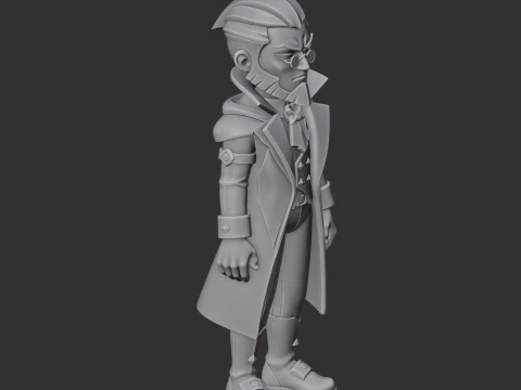 Byron - Brawl Stars Figurine 3D Model