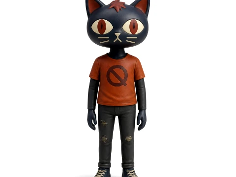 Candy Borowski - Night in the Woods Figurine 3D 모델