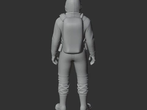 Cargo Scientist - Rust Figurine 3D Model