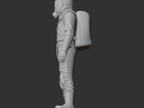 Cargo Scientist - Rust Figurine 3D Model