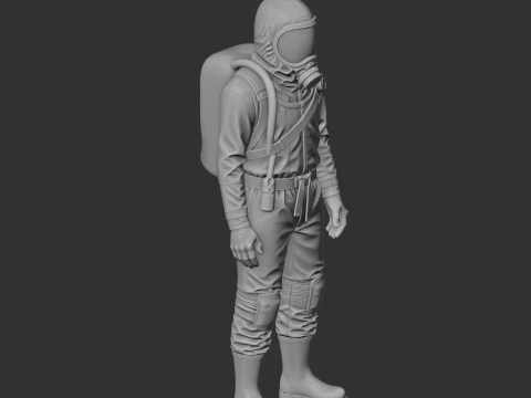 Cargo Scientist - Rust Figurine 3D Model