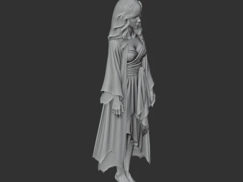 Celestial Resort Ghost - Celeste Figurine 3D Model