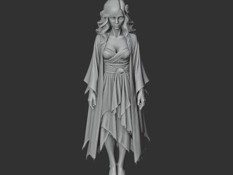 Celestial Resort Ghost - Celeste Figurine 3D Model