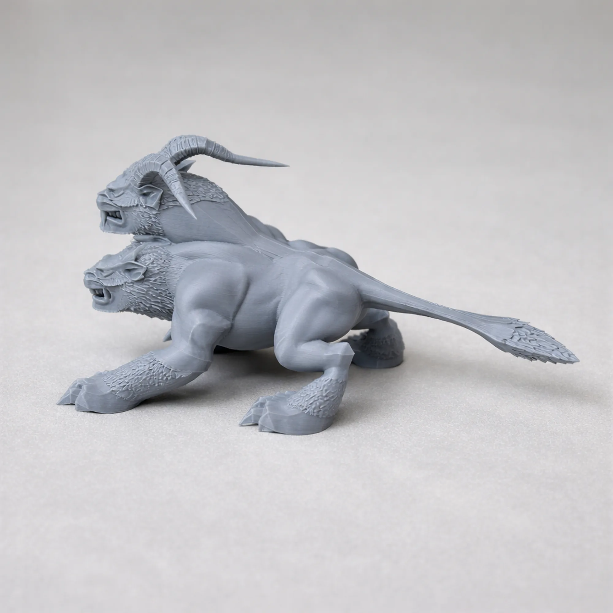 Cerberus God of War Figurine 3D Model .c4d .max .obj .3ds .fbx .stl .blend 