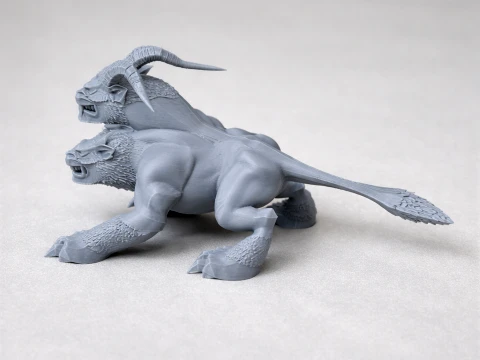 Cerberus God of War Figurine 3D Model